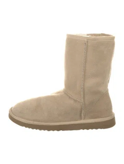 Pre-owned Ugg Suede Boots In Neutral
