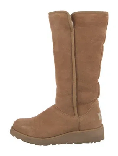 Pre-owned Ugg Suede Boots In Neutral