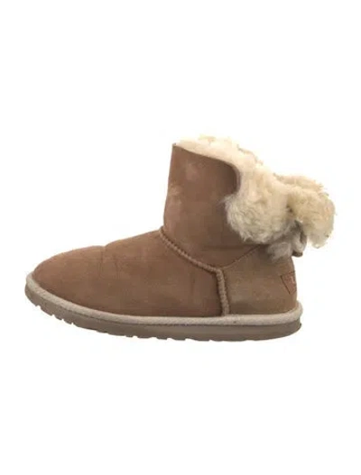 Pre-owned Ugg Suede Boots In Neutral