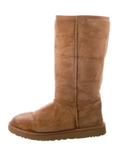 Pre-owned Ugg Suede Boots In Neutral