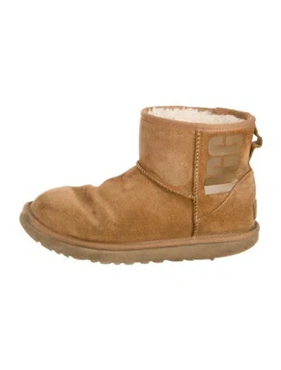 Pre-owned Ugg Suede Boots In Neutral