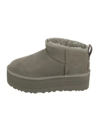 Pre-owned Ugg Suede Boots In Neutral