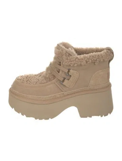 Pre-owned Ugg Suede Boots In Neutral