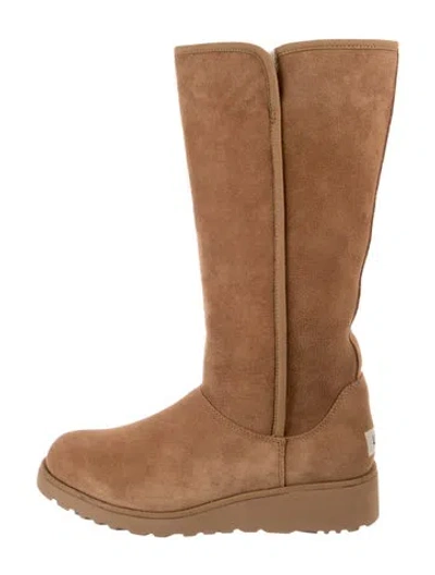 Pre-owned Ugg Suede Boots In Neutral