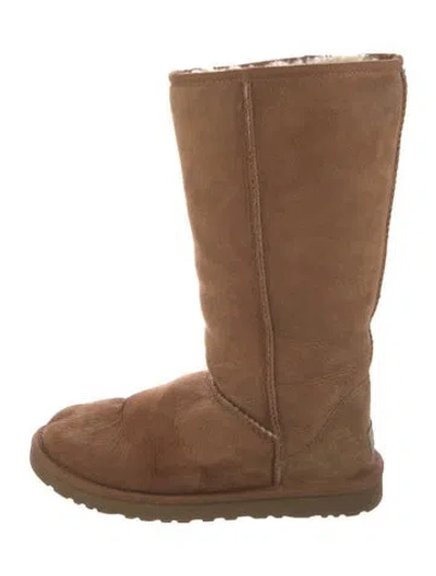 Pre-owned Ugg Suede Boots In Neutral