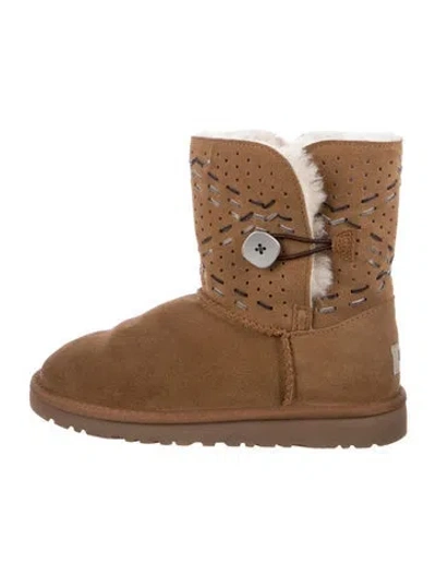 Pre-owned Ugg Suede Boots In Neutral