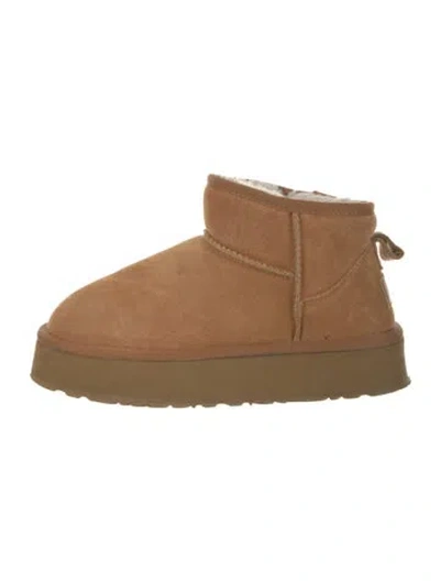 Pre-owned Ugg Suede Boots In Neutral