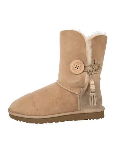 Pre-owned Ugg Suede Boots In Neutrals