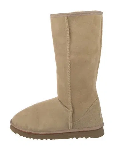 Pre-owned Ugg Suede Boots In Neutrals