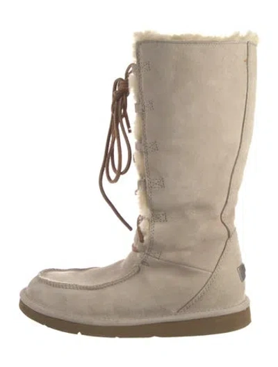 Pre-owned Ugg Suede Boots In Neutrals