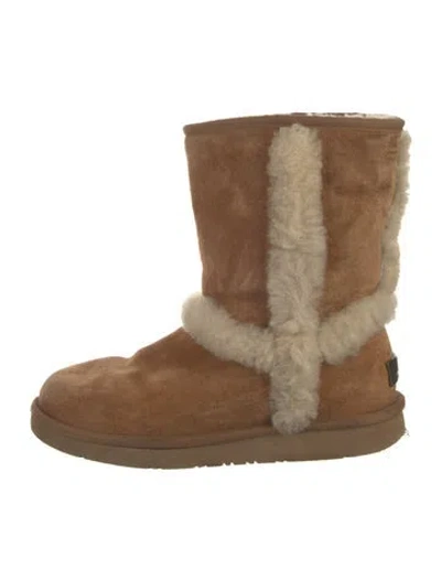 Pre-owned Ugg Suede Boots In Neutrals
