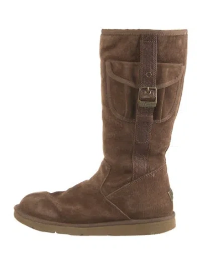 Pre-owned Ugg Suede Boots In Neutrals