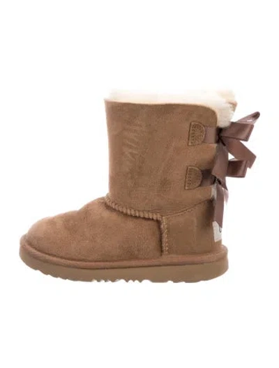 Pre-owned Ugg Babies' Suede Boots In Neutrals