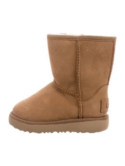 Pre-owned Ugg Babies' Suede Boots In Neutrals
