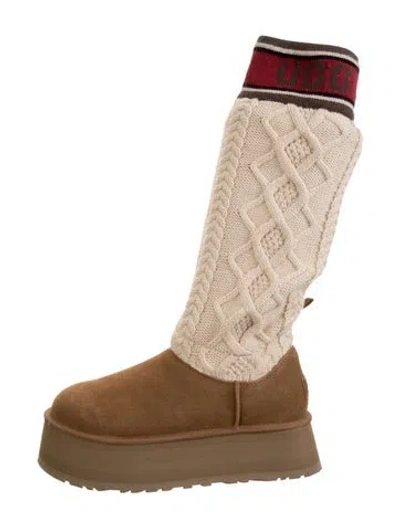 Pre-owned Ugg Suede Boots In Neutrals