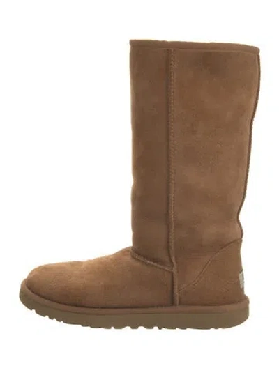 Pre-owned Ugg Suede Boots In Neutrals