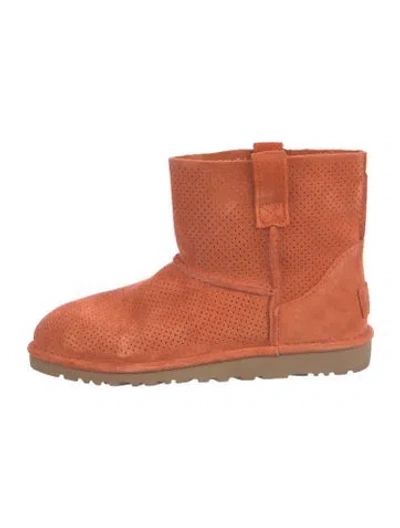 Pre-owned Ugg Suede Boots In Orange