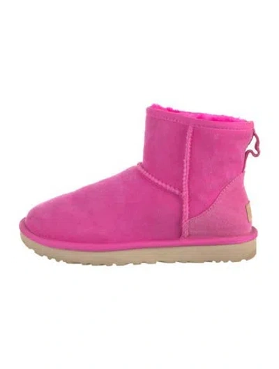 Pre-owned Ugg Suede Boots In Pink