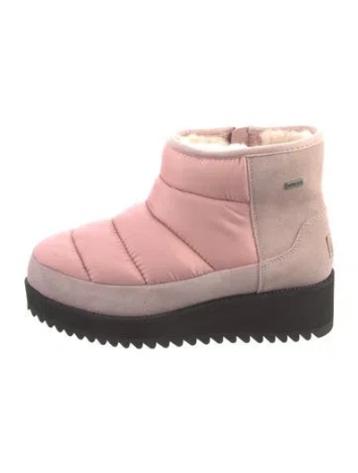 Pre-owned Ugg Suede Boots In Pink