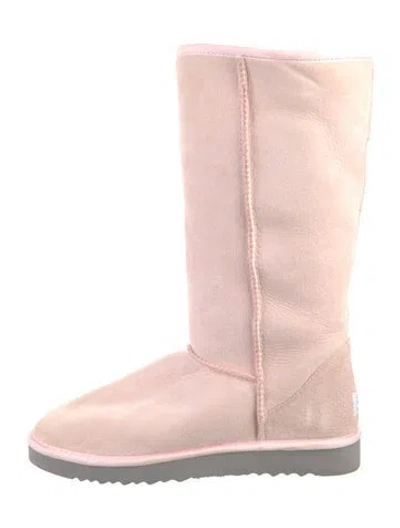 Pre-owned Ugg Suede Boots In Pink