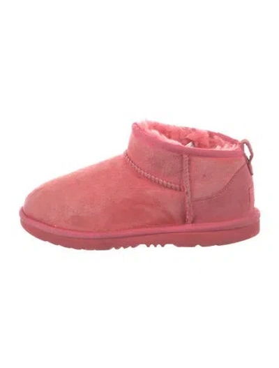 Pre-owned Ugg Suede Boots In Pink
