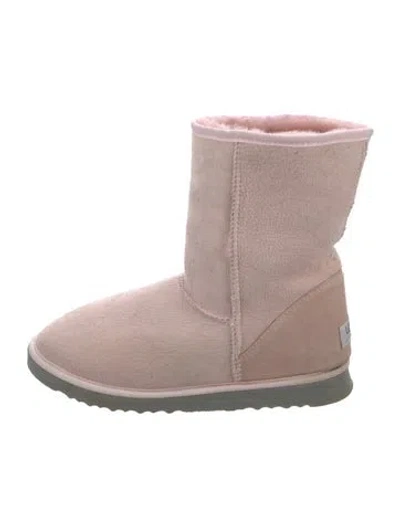 Pre-owned Ugg Suede Boots In Pink