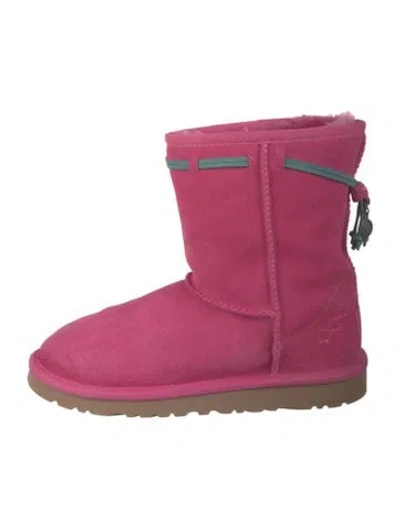 Pre-owned Ugg Suede Boots In Pink