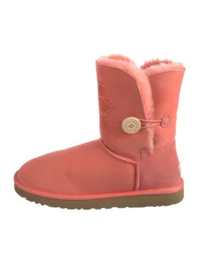 Pre-owned Ugg Suede Boots In Pink