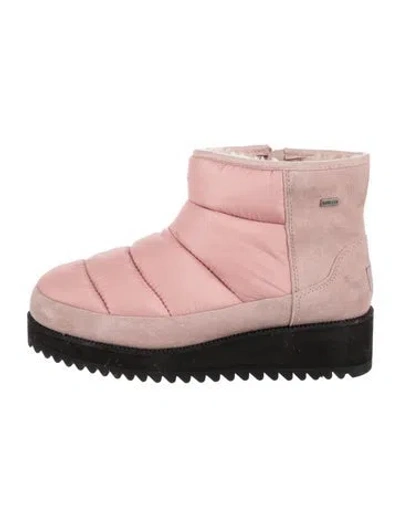 Pre-owned Ugg Suede Boots In Pink