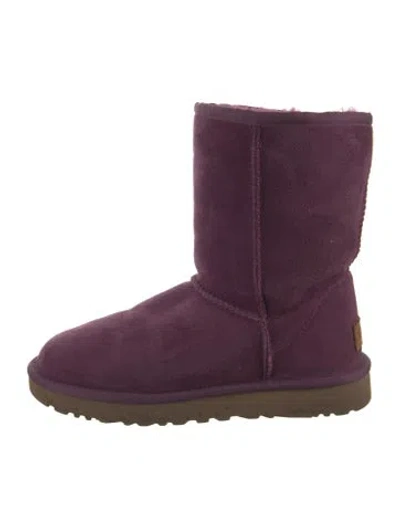 Pre-owned Ugg Suede Boots In Purple