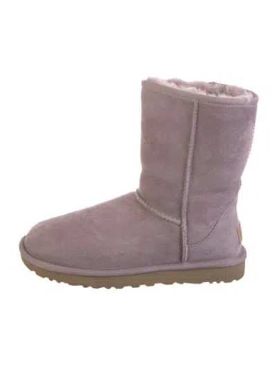 Pre-owned Ugg Suede Boots In Purple