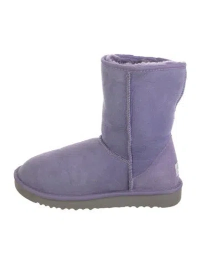 Pre-owned Ugg Suede Boots In Purple