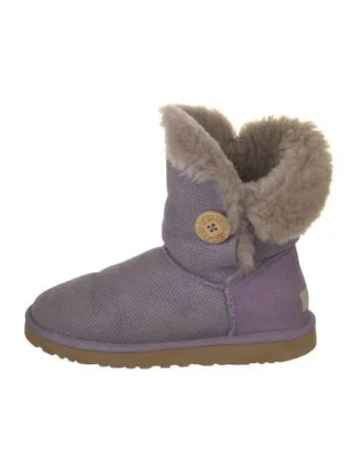 Pre-owned Ugg Suede Boots In Purple