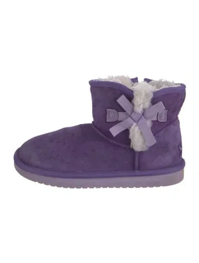 Pre-owned Ugg Suede Boots In Purple