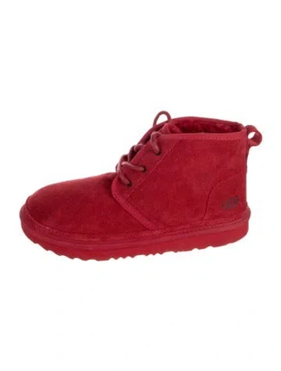 Pre-owned Ugg Suede Boots In Red