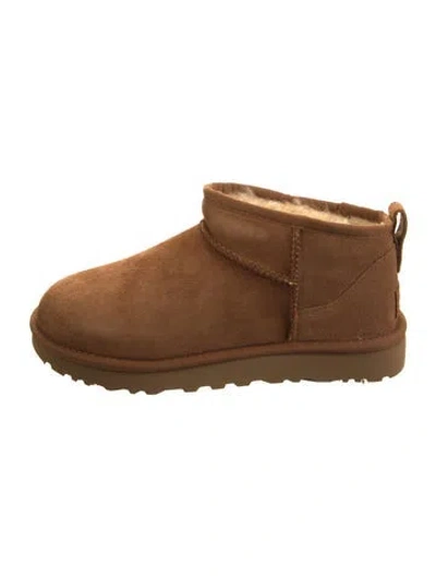 Pre-owned Ugg Suede Boots W/ Tags In Brown