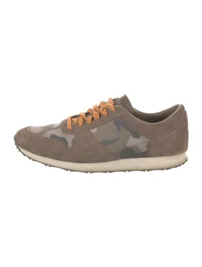 Pre-owned Ugg Suede Camouflage Print Sneakers In Neutrals