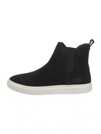 Pre-owned Ugg Suede Chelsea Boots In Black