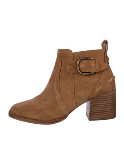 Pre-owned Ugg Suede Chelsea Boots In Brown