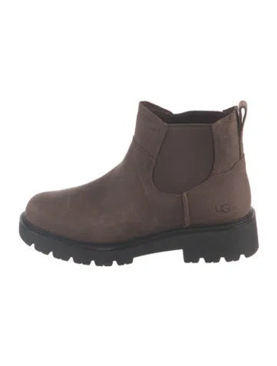 Pre-owned Ugg Suede Chelsea Boots In Brown