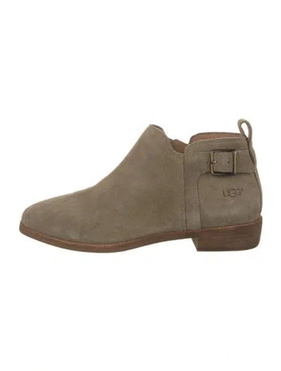 Pre-owned Ugg Suede Chelsea Boots In Neutrals