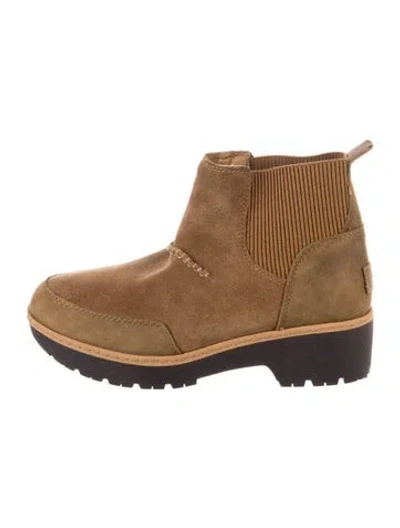 Pre-owned Ugg Suede Chelsea Boots In Neutrals