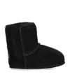 Ugg Suede Classic Baby Booties In Black