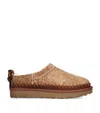Ugg Camel Suede Classic Micro Biarritz Slippers In Brown