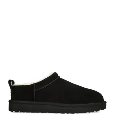 Ugg Suede Classic Micro Boots In Black