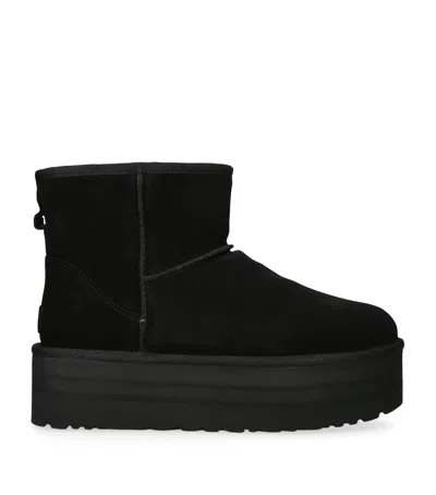 UGG SUEDE CLASSIC MINI PLATFORM BOOTS