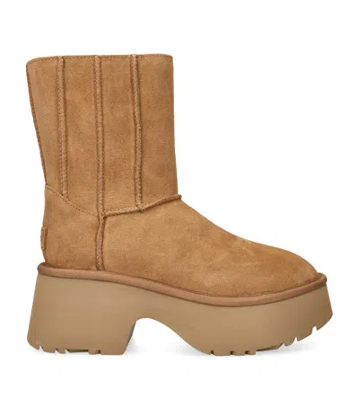 Ugg Suede Classic New Heights Boots 70 In Beige