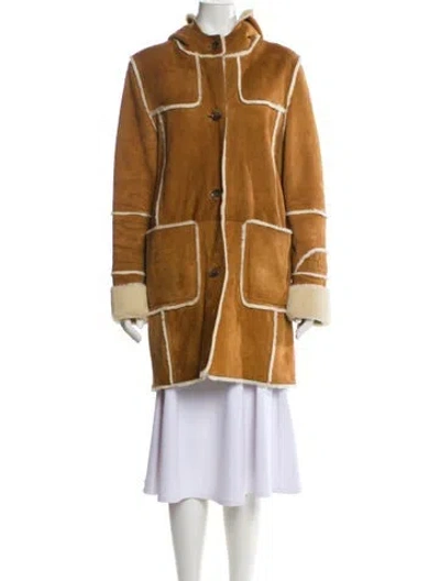 Pre-owned Ugg Suede Coat In Brown