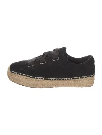 Pre-owned Ugg Suede Colorblock Pattern Espadrille Sneakers