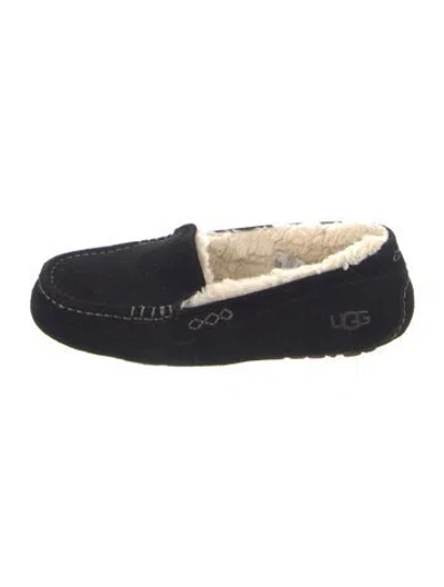 Pre-owned Ugg Suede Colorblock Pattern Moccasins In Blue